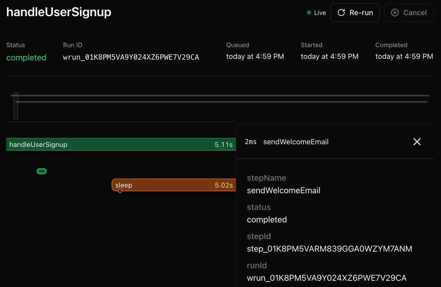 vercel workflow inspect